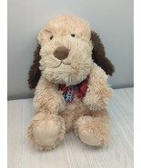 PetSmart Chance Squeaker Plush Dog Toy Brown tan beige red plaid bow 202... - £6.20 GBP