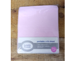 Luvable Friends Baby Girl Fitted Portable Crib Sheet PINK - Fits 24&#39;&#39; x ... - $14.97