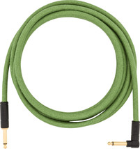 Fender 10&#39; Angled Festival Instrument Cable, Pure Hemp, Green #099091006... - $36.09