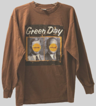 $375 Green Day Tour 1997 Tour Vintage Brown Long Sleeve Nimrod 2-Sided T-Shirt L - £326.44 GBP