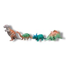 Vintage Dinosaur Figure Plastic Toy Animals Realistic Hong Kong Lot Of 4  - $15.99