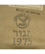 IDF Israel Israeli Defense Forces cotton duck khaki compass pouch 1975 w... - £26.30 GBP