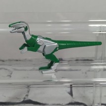 Robot Zord Dinosaur Plastic Green Silver Raptor Dinosaur Figure Toy Figu... - £6.22 GBP