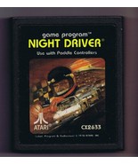 ORIGINAL Vintage 1978 Atari 2600 Night Driver Game Cartridge - £11.66 GBP