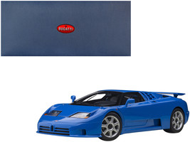 Bugatti EB110 SS Super Sport French Racing Blue with Silver Wheels 1/18 Model Ca - $262.79