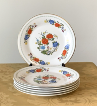 6 Aynsley Famille Rose Salad Plates Bone China England Ching Dynasty Repro - £64.74 GBP