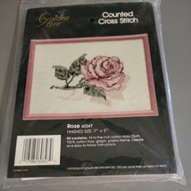 Golden Bee Rose 60347 Counted Cross Stitch Kit w/ Plastic Frame Brand New - $13.99