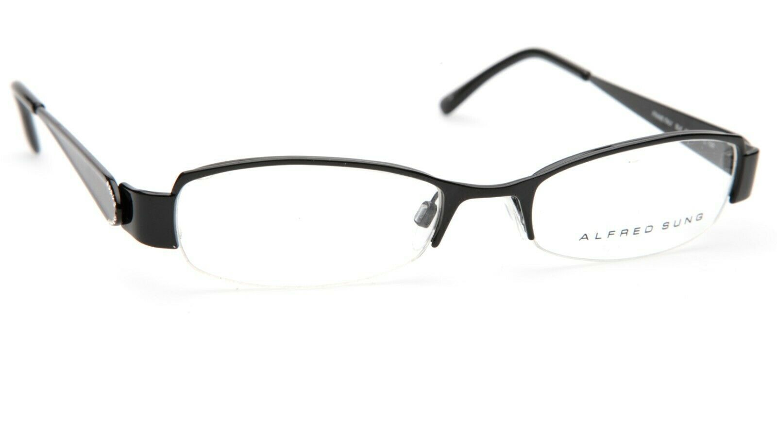 "READ" ALFRED SUNG AS 4782 BLK CEN BLACK EYEGLASSES GLASSES 51-18-130mm Italy Item image 3