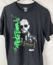 Conor McGregor T Shirt UFC Fighting Promo Tee Reebok Logo Crew Men’s Large - £15.42 GBP