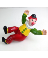 Vintage 1978 Nursery Originals Brightly Colored Children&#39;s Plastic 9&quot; Clown - $20.76 CAD