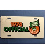 1974 OFFICIAL FLORIDA CITRUS OPEN GOLF TOURNAMENT metal License Plate Vi... - $54.25 CAD