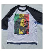 Bob Marley Black &amp; White Jersey 3/4 Sleeve Size L - $19.97