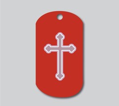 Cross Military Style Dog Tag - £7.90 GBP