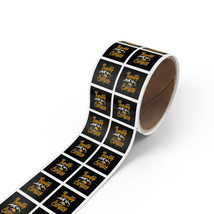 Durable 1&quot;x1&quot; or 2&quot;x2&quot; Square Glossy Finish Custom Sticker Roll - BOPP M... - £67.74 GBP+