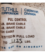 Tuthill Cablecraft Division Pull Control Brake Cable 1500LB - £53.78 GBP