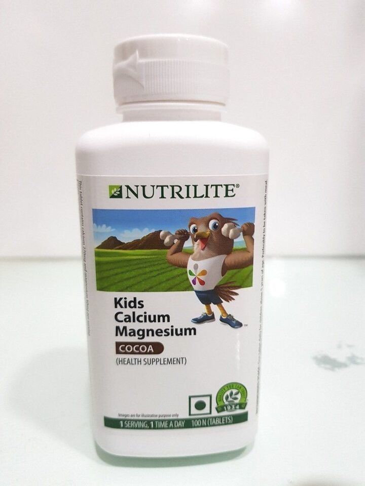 Amway Nutrilite Kids Calcium Magnesium Cocoa For Healthy Bones & Teeth 100 pcs - $33.10