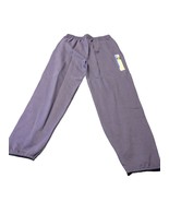 Hanes Sweat Pants Men&#39;s L Blue Drawstring Waist Premium ECOSMART Polycotton - $275.48 MXN