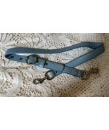 COACH PURSE SHOULDER CROSSBODY BAG REPLACEMENT STRAP BLUE LEATHER SLV HA... - $33.70 CAD