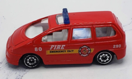 Fire Department Emergency Vehicle Motormax Diecast Red Van - £2.32 GBP