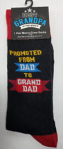 Best Grandpa Mens Novelty Crew Socks ‘Promoted From Dad To Grand Dad’ - £10.30 GBP