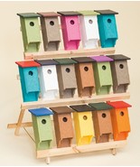 BLUEBIRD HOUSE - Amish Handmade Weatherproof Recycled Poly ~ 40 Color Ch... - £43.47 GBP