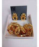 Vintage Casual Corner Choker Necklace With Earrings Goldtone - $673.35 MXN