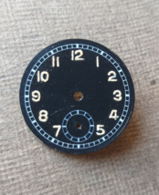 Vintage Swiss Black Military Dial 24mm - $71.25