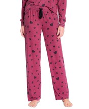 Insomniax Womens Printed Open Leg Pajama Pants,Wine,Large - £26.82 GBP