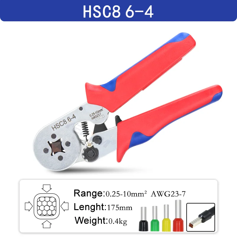 HSC8 6-4 pliers Cp tools set for  terminal 0.25mm2-10mm2 multifunctional strippi - £303.24 GBP