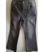 Isaac Mizrah | Live! Brand Pants ~ Women&#39;s Size 12P ~ Cotton ~Gray Pants - $49.11 CAD