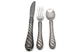 Gorham Flatware  Place Setting 3 Piece Ameralloy Bayside Dinner Knife Fork Spoon - £5.60 GBP