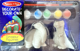 Melissa &amp; Doug Decorate-Your-Own Solid Resin Dinosaur Figurines - £12.24 GBP