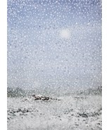Ukrainian Winter 2022 Snow Landscape Sky Watercolor Painting Original Art - £78.18 GBP