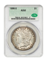 1890-S $1 Cacg AU58 - £89.55 GBP