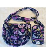 Vera Bradley Lizzy Crossbody Shoulder Bag AND Wallet Lot Floral Nightingale - $32.00