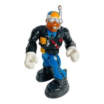 Fisher Price Mattel Rescue Heroes SWIVEL 1998 Jake Justice Police 6&quot; Toy... - £7.56 GBP