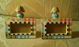 2 Lady Jayne Ltd Mini Stand Up Picture Frames The Cottage Lamp Roses Stripes - £10.27 GBP