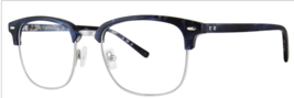 Zac Posen Henley Eyeglasses Eyeglass Frames for Men Navy Horn  - £75.67 GBP