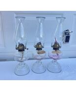 Lot-3 Beautiful Antique Oil Lamp Vintage Retro Decor - $133.64