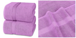 Luxurious Jumbo Bath Sheet (35 x 70 Inches )- 600 GSM - 2 Pack - Lavende... - $68.59