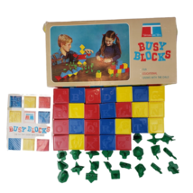 1972  Tupperware Toys Busy Blocks Complete 26 Blocks &amp; 26 Figures with box - £22.93 GBP