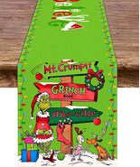 The Grinch Christmas Table Runner 13&quot; x 72&quot; - $20.00