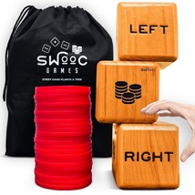 Games - Giant Right Center Left Dice Game (All Weather) With 24 Large Ch... - $67.99