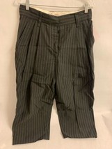 Vintage Marc Jacob Womens Pants, Gray Striped Capri Pants, Size 4 - £31.91 GBP