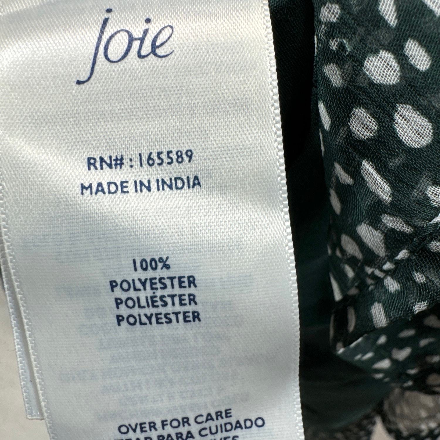 Joie Green Polka Dot Mini Dress Balloon Long Sleeve Shift Chiffon Size Large Item image 4