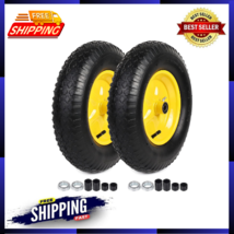 (2-PACK) 4.80/4.00-8 Tire And Wheel, 16 Pneumatic Tire Wheels With 5/8 - $72.78