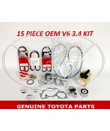 GENUINE TOYOTA OEM 3.4 LITER 5VZFE V6 COMPLETE 17pcs TIMING BELT &amp; PUMP KIT - $369.99