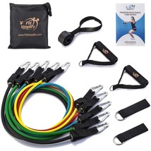 Resistance Tube Bands 12 Piece Set With Instruction Booklet - £30.66 GBP