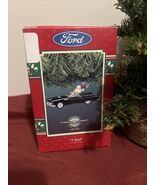 VTG 1955 Black Ford T-Bird 40th Anniversary 1995 Christmas Santa Ornamen... - €36,01 EUR