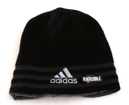 Adidas Reversible Black &amp; Gray Eclipse Beanie Skull Cap Men&#39;s One Size NWT - $39.59